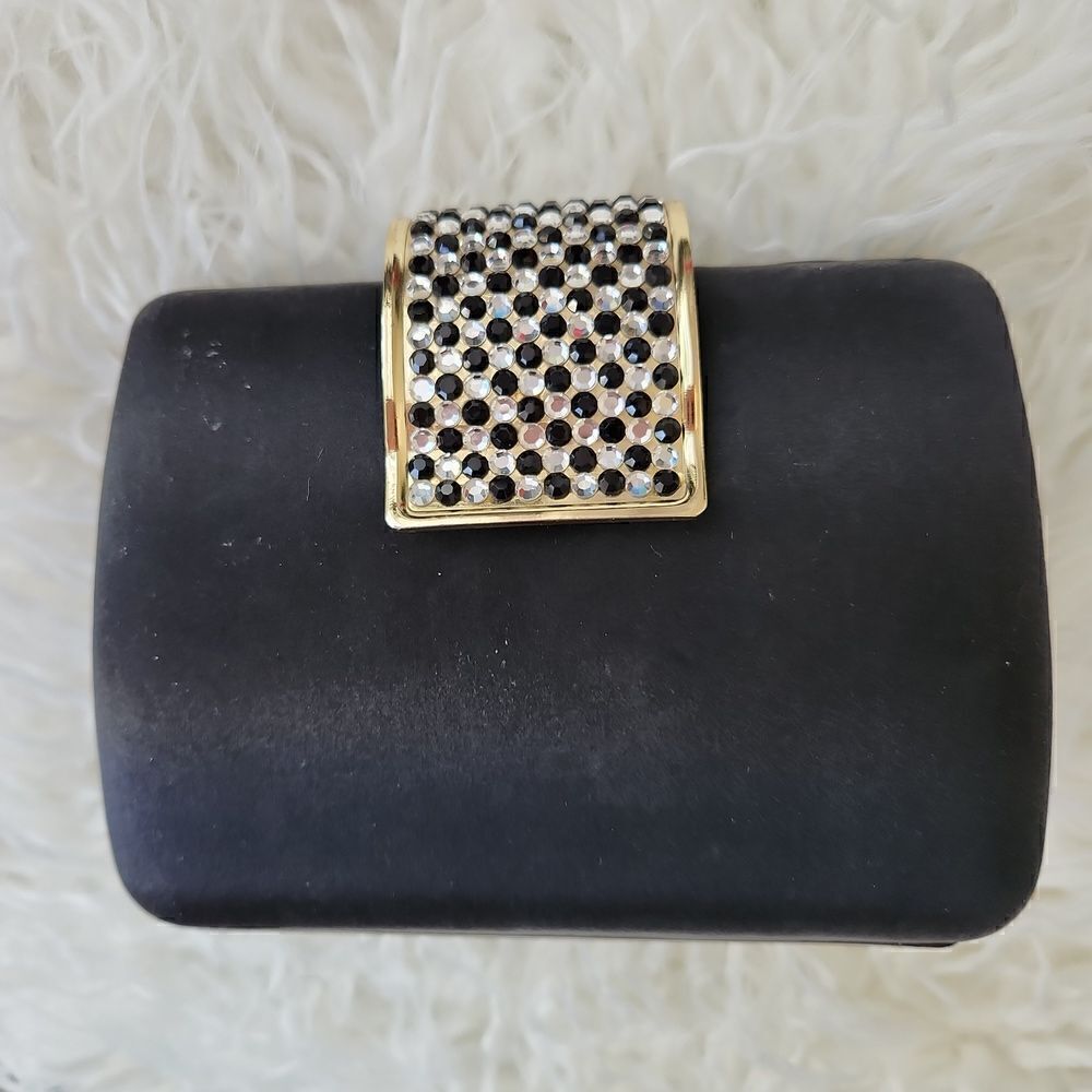 Clutch with Rhinestone Closure